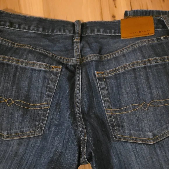 Lucky Brand Men's Dark Blue Straight Jeans - Picture 5 of 6